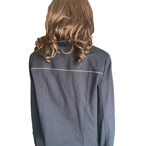 St. John sport by Marie grey navy blue jacket size M - Picture 6 of 16